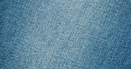 Denim blue jeans texture close up background top view