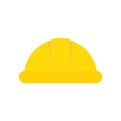 Hard hat flat, construction hard hat icon, vector illustration isolated on white background