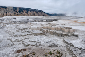 Minerva Terrace, Yellowstone National Park, Wyoming, USA