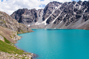 Ala kol lake in Terskey Alatau, Tian Shan mountains, Kyrgyzstan, Central Asia