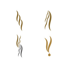 Set Hair Wave  Logo Template
