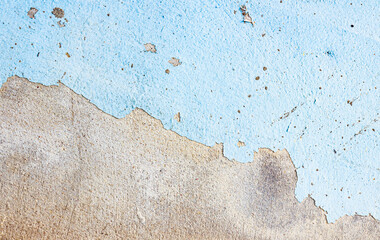 The blue background that is cracked and peeled off to the cement floor is used for the background illustration.