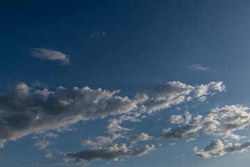 Hintergrund Himmel - Wolkenbildung Cumulus - Cumulonimbus
