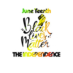 Fototapeta premium black lives matter typography design background