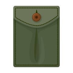 Pocket vector icon.Cartoon vector icon isolated on white background pocket.