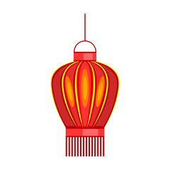 Lantern of chinese cartoon vector icon.Cartoon vector illustration =====. Isolated illustration of ====== icon on white background.