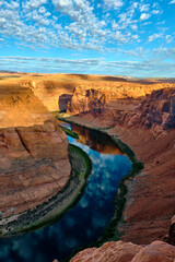 Arizona Horseshoe Bend meander of Colorado River in Glen Canyon