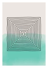 Cercles muraux Minimaliste art Composition dessinée à la main artistique minimaliste créative abstraite