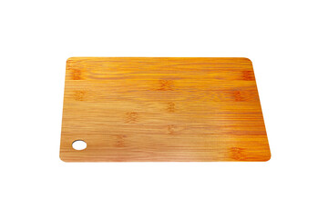 Wood cutting board isolated on white background , clipping path
