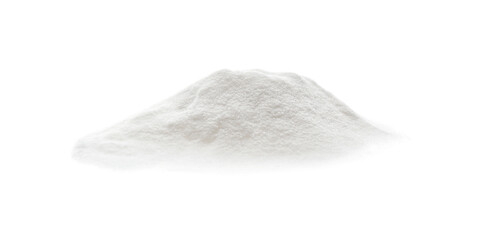 Fototapeta na wymiar Pile of baking soda isolated on white