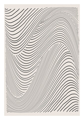 Trendy abstract creative minimalist artistic hand drawn line art composition