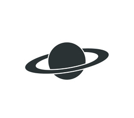 Saturn icon.  Saturn planet vector design. 
