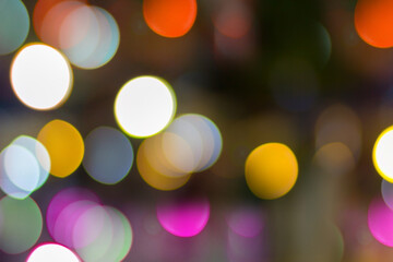 defocused bokeh lights