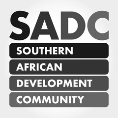 SADC - Southern African Development Community acronym, business concept background
