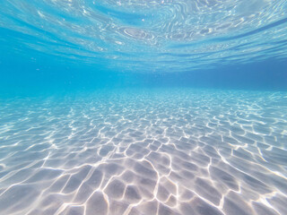 blue underwater background in corsica