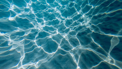 blue underwater background in corsica