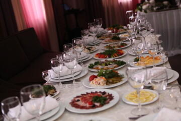 wedding table set for wedding