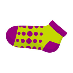 Sock vector icon.Cartoon vector icon isolated on white background sock.