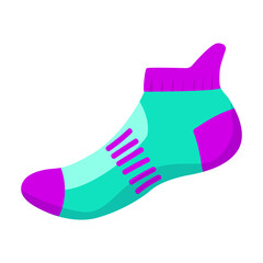 Sock vector icon.Cartoon vector icon isolated on white background sock.