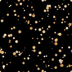 This image is golden dots. Seamless pattern. Beautiful golden sparkle circles.