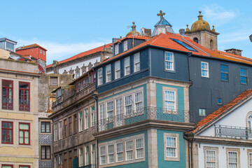 Fototapeta premium Porto&nbsp;or Oporto&nbsp; is the&nbsp;second-largest city&nbsp;in&nbsp;Portugal&nbsp;and one of the&nbsp;Iberian Peninsula's major urban areas. Porto is famous for &nbsp;Houses of Ribeira Square located in the historical center of Porto