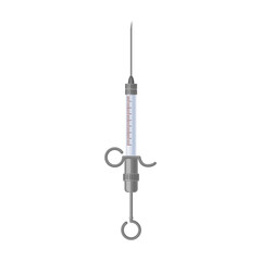 Syringe vector icon.Cartoon vector icon isolated on white background syringe.