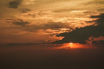 sunset over the sea