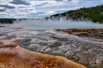 Grand Prismatic Pool at Yellowstone National Park