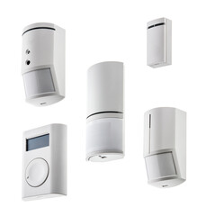 Set of home security sensors isolated