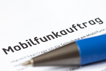 Obraz premium mobilfunkauftrag