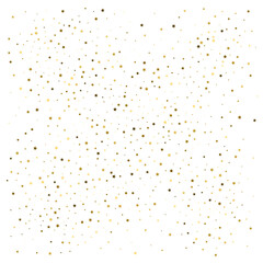 Gold stars. Confetti celebration. Festival decor.