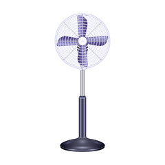 Fan vector icon.Realistic vector icon isolated on white background fan.