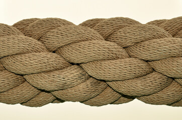Close up of an industrial rope.