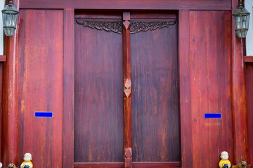 Ancient wooden door