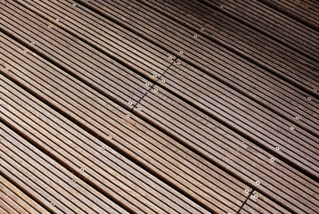 Oak wood decking texture perspective