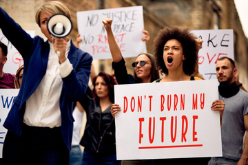 Don't burn my future! - obrazy, fototapety, plakaty