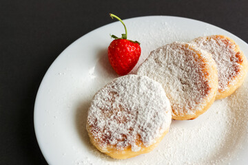 Cheese Pancakes, Fritters Or Syrniki. Healthy And Tasty Breakfast