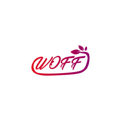 Obraz premium Woff Logo Vector Templates Natural