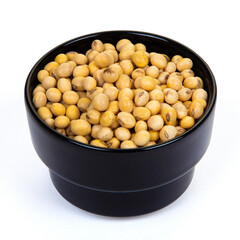 soy beans isolated on white background