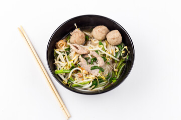 Noodles,Thai Noodle Soup with Meat