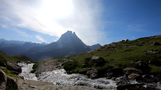 Pic du Midi Ossau in the french Pyrenees mountains