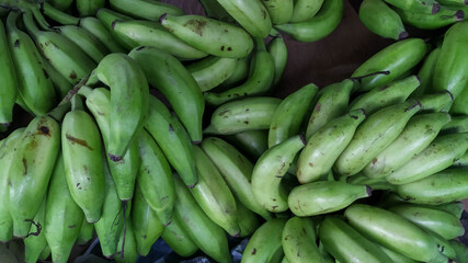 Green Banana. Fresh Banana. Raw Banana