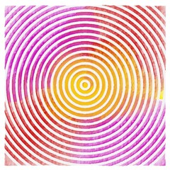 Round background. Drawn rings abstract watercolor background. Color summer spirals