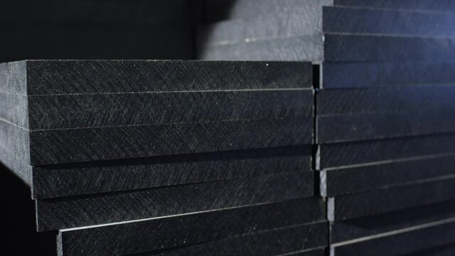 shiny, reflective plastic surface about to be cut by a cnc machine 4K ProRes Footage