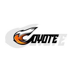 coyote logo tail concept