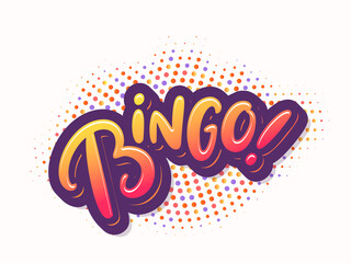 Bingo. Vector card.