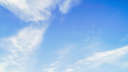 Naklejka na ściany i meble Blue sky with cloud bright at. Border, Thailand - Malaysia