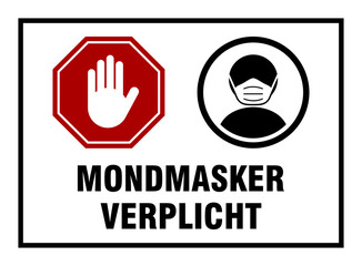 Mondmasker Verplicht (