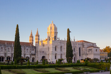 Fototapeta na wymiar Jeronimos Monastery in Lisbon Portugal