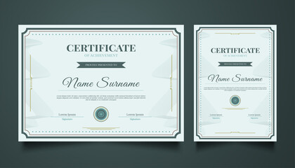 Elegant Certificate Template with Vintage Style
